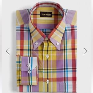 Paul Frank Plaid Button Down Front Dress Cotton Sport Shirt Mens  Sz XL EUC